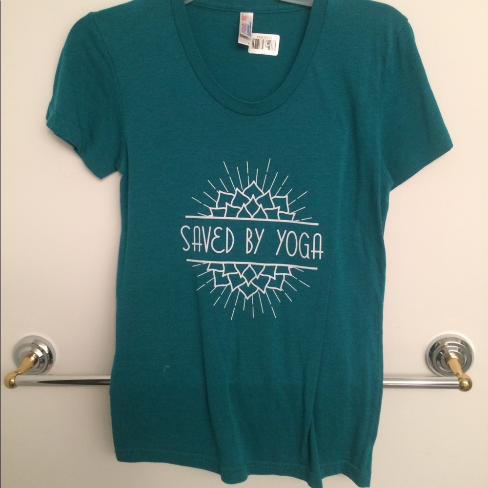 Saved by yoga tee shirt